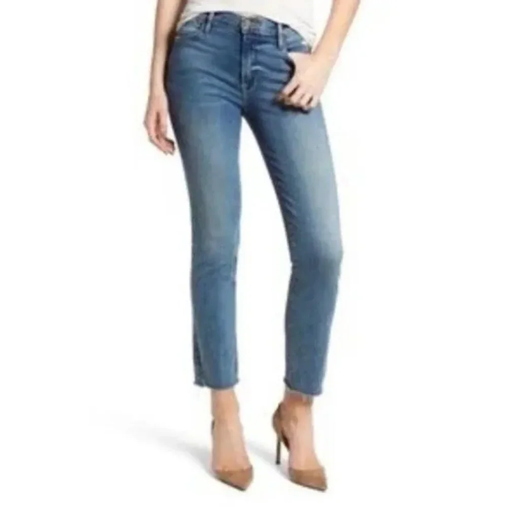 FRAME - ‘'Le High Straight” Raw Hem Jeans - style LHSTRA801 - size 26